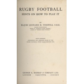 RUGBY FOOTBALL - HINTS ON HOW TO PLAY IT