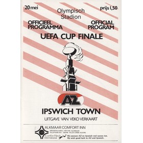 ALKMAAR V IPSWICH TOWN 1981 (U.E.F.A. CUP FINAL) FOOTBALL PROGRAMME