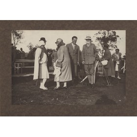 GENE TUNNEY & GEORGE BERNARD SHAW 1929 (AT POLO MATCH) PHOTOGRAPH