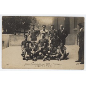 ITALY FOOTBALL TEAM 1924 (PARIS OLYMPICS) POSTCARD