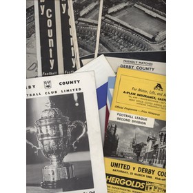 DERBY COUNTY 1968-69 (DIVISION 2 CHAMPIONS) FOOTBALL PROGRAMMES (X12)