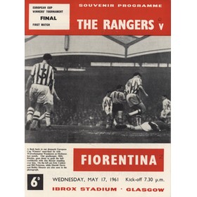 RANGERS V FIORENTINA 1961 (EUROPEAN CUP WINNERS