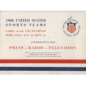1960 UNITED STATES SPORTS TEAMS - ROME OLYMPICS
