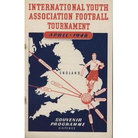 INTERNATIONAL YOUTH ASSOCIATION FOOTBALL TOURNAMENT 1948 FOOTBALL PROGRAMME