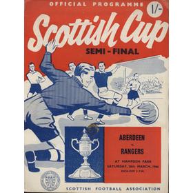 ABERDEEN V RANGERS 1966 (SCOTTISH CUP SEMI-FINAL) FOOTBALL PROGRAMME