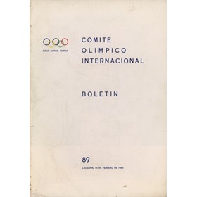 BOLETIN DEL COMITE OLIMPICO INTERNACIONAL - NUM.89 (FEBRUARY 1965)