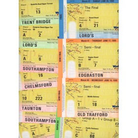 CRICKET WORLD CUP 1999 - SET OF 12 TICKETS (INCLUDING FINAL AND BOTH SEMI-FINALS)