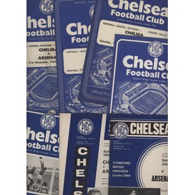 CHELSEA V ARSENAL 1958-1966 FOOTBALL PROGRAMMES (7)