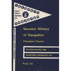 HAMPSHIRE COUNTY CRICKET CLUB ILLUSTRATED HANDBOOK 1962