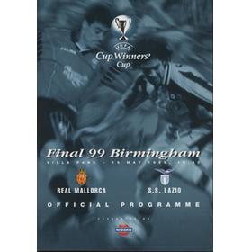 REAL MALLORCA V LAZIO  (CUP WINNERS CUP FINAL ) 1999 FOOTBALL PROGRAMME
