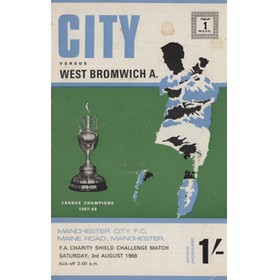 MANCHESTER CITY V WEST BROMWICH ALBION 1968 CHARITY SHIELD PROGRAMME