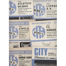 MANCHESTER CITY 1968-70 (MATCHES IN EUROPE) FOOTBALL PROGRAMMES (6 IN TOTAL)