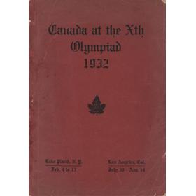 CANADA AT THE XTH OLYMPIAD 1932