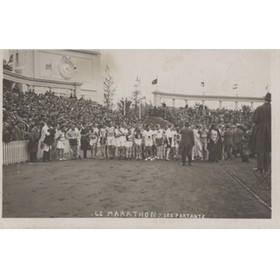 ANTWERP OLYMPIC GAMES 1920 (START OF THE MARATHON) POSTCARD