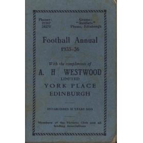 A.H. WESTWOOD LIMITED FOOTBALL ANNUAL 1935-36 (EDINBURGH)