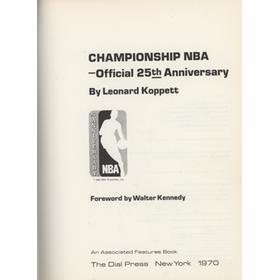 CHAMPIONSHIP NBA - OFFICIAL 25TH ANNIVERSARY
