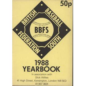 BRITISH BASEBALL FEDERATION (SOUTH) 1988 YEARBOOK