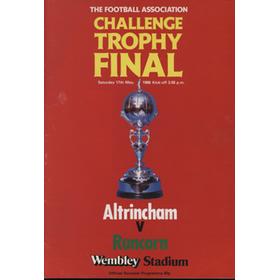 ALTRINCHAM V RUNCORN 1985-86 (CHALLENGE TROPHY FINAL) MATCH PROGRAMME
