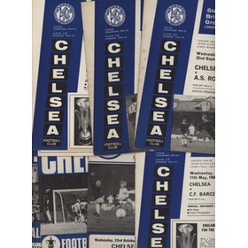 CHELSEA FOOTBALL PROGRAMMES 1965-71 (8) - GAMES IN EUROPEAN COMPETITIONS