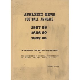 ATHLETIC NEWS FOOTBALL ANNUAL 1887-1890 (FACSIMILE EDITION)