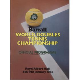 BARRATT WORLD DOUBLES TENNIS CHAMPIONSHIP 1983 PROGRAMME
