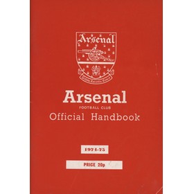 ARSENAL FOOTBALL CLUB 1974-75 OFFICIAL HANDBOOK