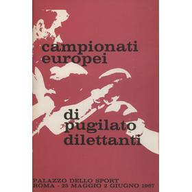 EUROPEAN AMATEUR BOXING CHAMPIONSHIPS 1967 BOXING PROGRAMME