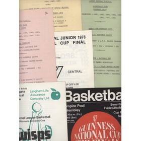 ENGLISH BASKETBALL PROGRAMMES 1978-79 (6 ITEMS)