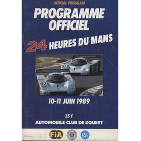 LE MANS 1989 - OFFICIAL PROGRAMME