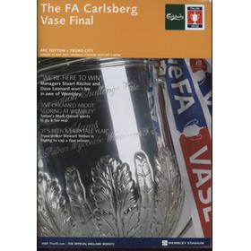 AFC TOTTON V TRURO CITY 2007 (FA VASE FINAL) FOOTBALL PROGRAMME