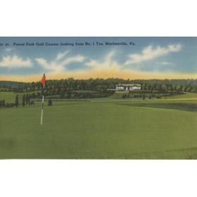 FOREST PARK GOLF CLUB (MARTINSVILLE, VIRGINIA) GOLF POSTCARD
