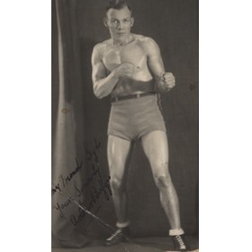 ARTHUR BOGGIS (LONDON) SIGNED BOXING PHOTOGRAPH