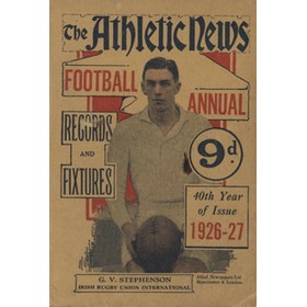 ATHLETIC NEWS FOOTBALL ANNUAL 1926-27