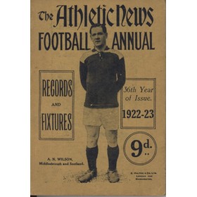 ATHLETIC NEWS FOOTBALL ANNUAL 1922-23