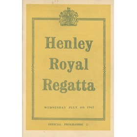 HENLEY ROYAL REGATTA 1962 OFFICIAL PROGRAMME