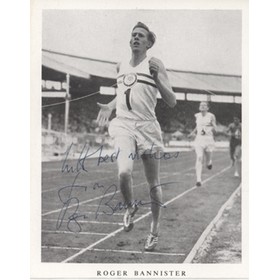 ROGER BANNISTER SIGNED PHOTOGRAPH