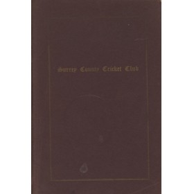 SURREY COUNTY CRICKET CLUB HANDBOOK FOR 1956