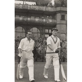 BILL EDRICH & DENIS COMPTON (OLD TRAFFORD) CRICKET PHOTOGRAPH