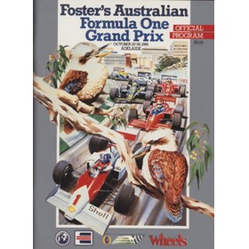 AUSTRALIAN GRAND PRIX 1986 MOTOR RACING PROGRAMME