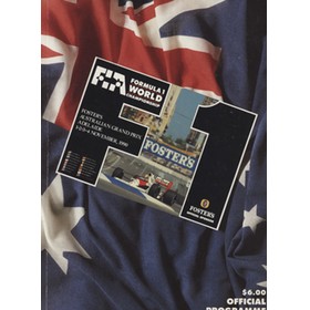 AUSTRALIAN GRAND PRIX 1990 MOTOR RACING PROGRAMME