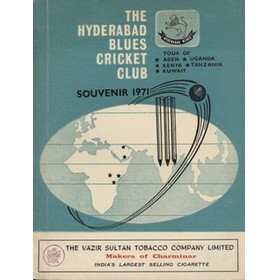 THE HYDERABAD BLUES CRICKET CLUB SOUVENIR 1971 - TOUR OF ADEN, UGANDA, KENYA, TANZANIA & KUWAIT