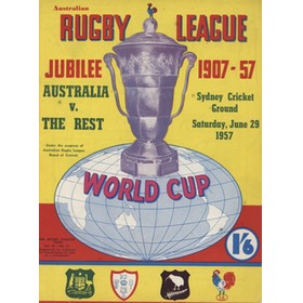 AUSTRALIA V THE REST 1957 (RUGBY LEAGUE WORLD CUP) PROGRAMME