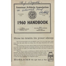 AMATEUR ATHLETIC ASSOCIATION HANDBOOK 1960