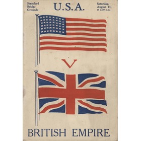 BRITISH EMPIRE V U.S.A. 1928 (STAMFORD BRIDGE) ATHLETICS PROGRAMME