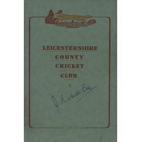 LEICESTERSHIRE COUNTY CRICKET CLUB 1952 ANNUAL