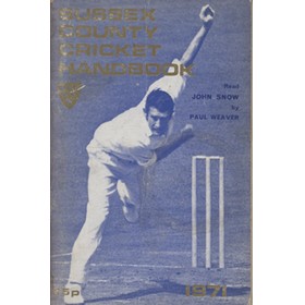 OFFICIAL SUSSEX CRICKET HANDBOOK 1971