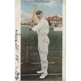 ARCHIE MACLAREN (LANCASHIRE & ENGLAND) CRICKET POSTCARD