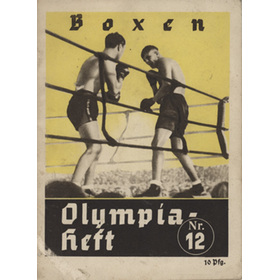 BERLIN OLYMPICS 1936 - BOXING TOURNAMENT SOUVENIR 