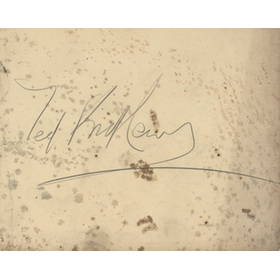 TED KID LEWIS BOXING AUTOGRAPH