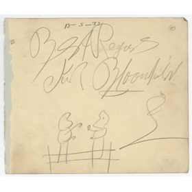 JACK BLOOMFIELD 1933 BOXING AUTOGRAPH